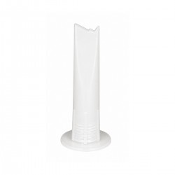 Flange tip nozzle with collar 